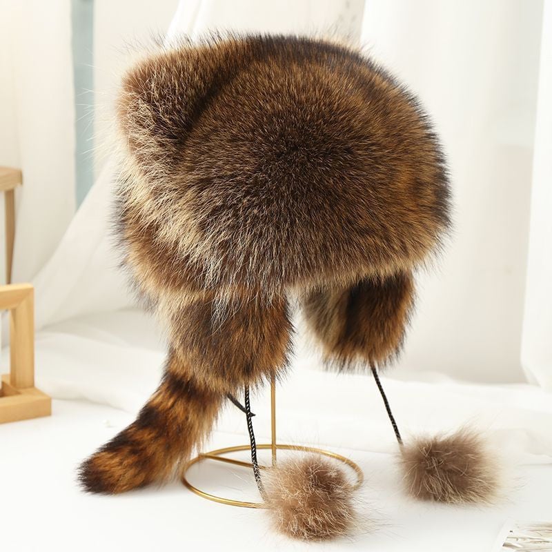 Cute Faux fur Raccoon Tail Parent-Child Plush Hat (Buy 2 FREE Shipping)