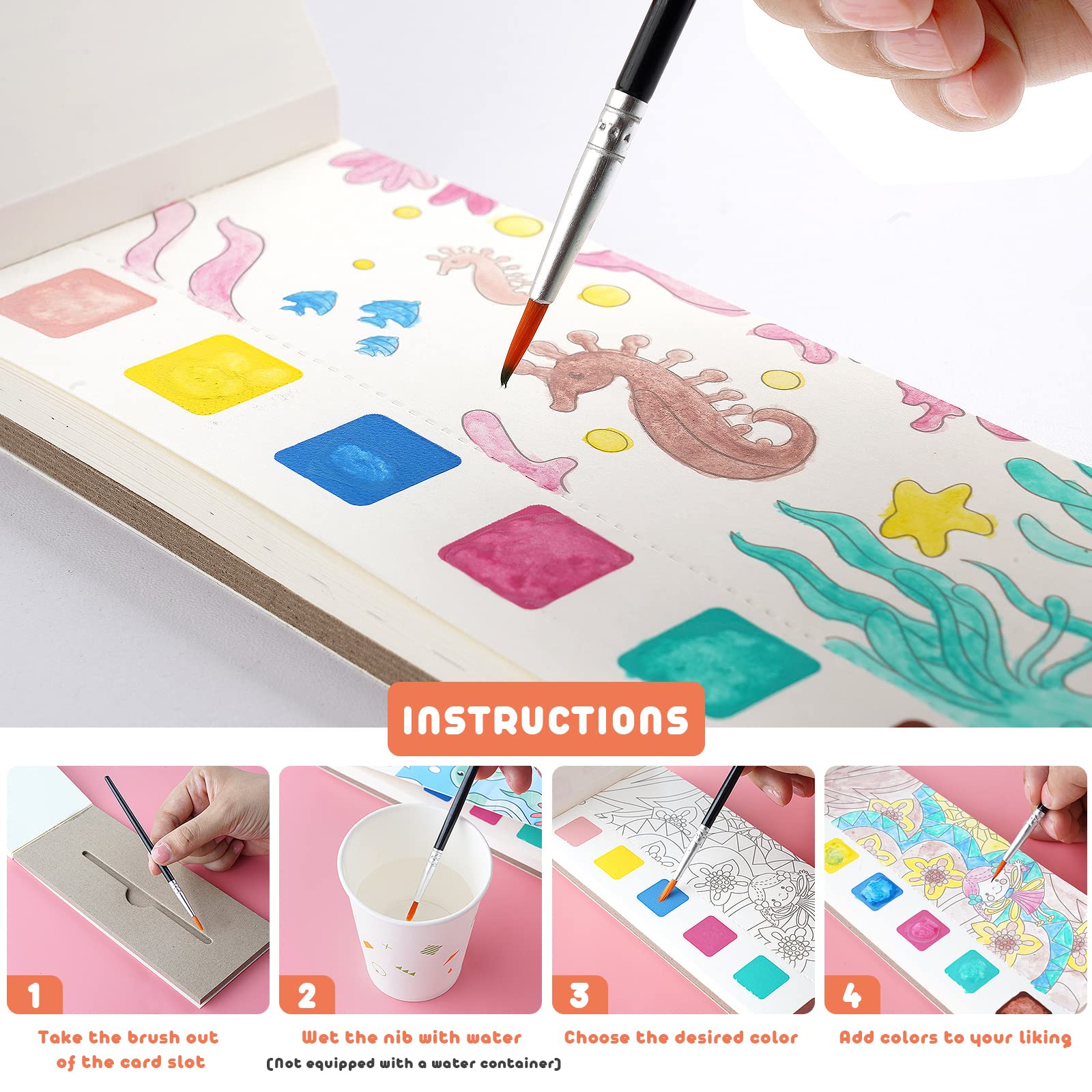 Ocean Adventure Travel Watercolor Book