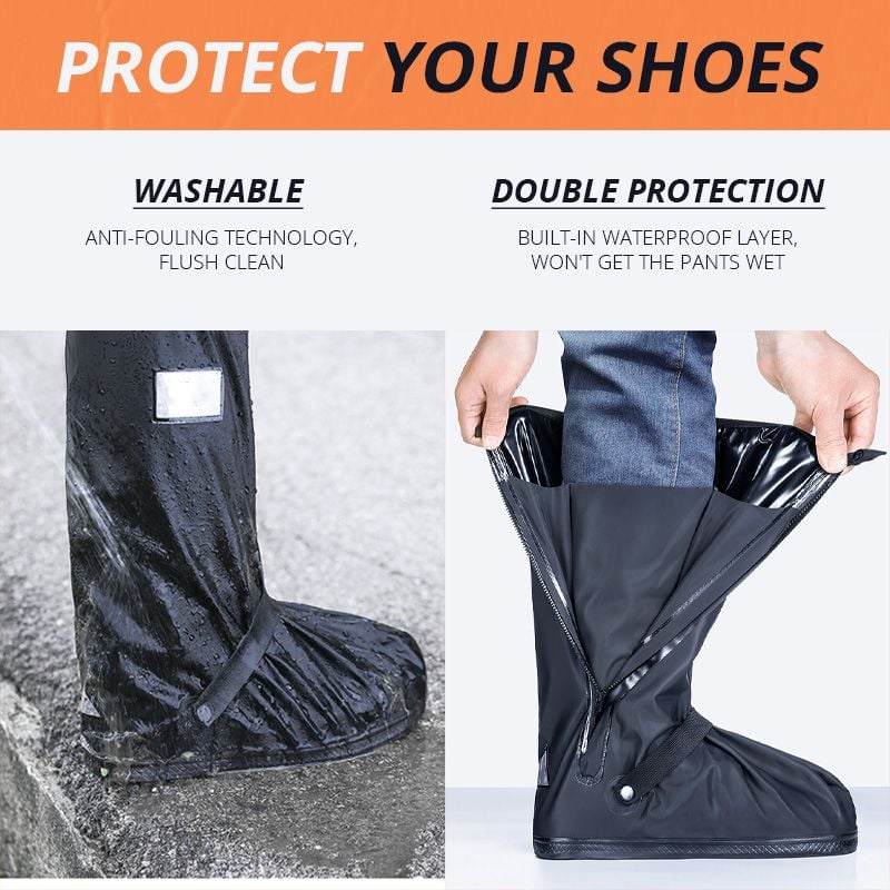 ⏰Last Day 50% Off -Suitable for wide feet & ❤️Full length waterproof boot cover