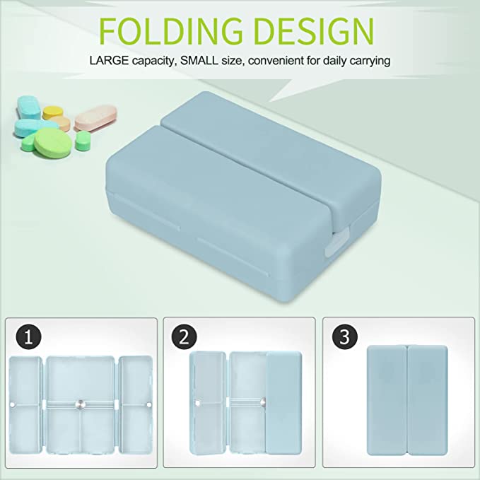 🔥(Last Day Promotion - 50% OFF)💊7 Compartments Portable Pill Case, BUY 2 GET 1 FREE