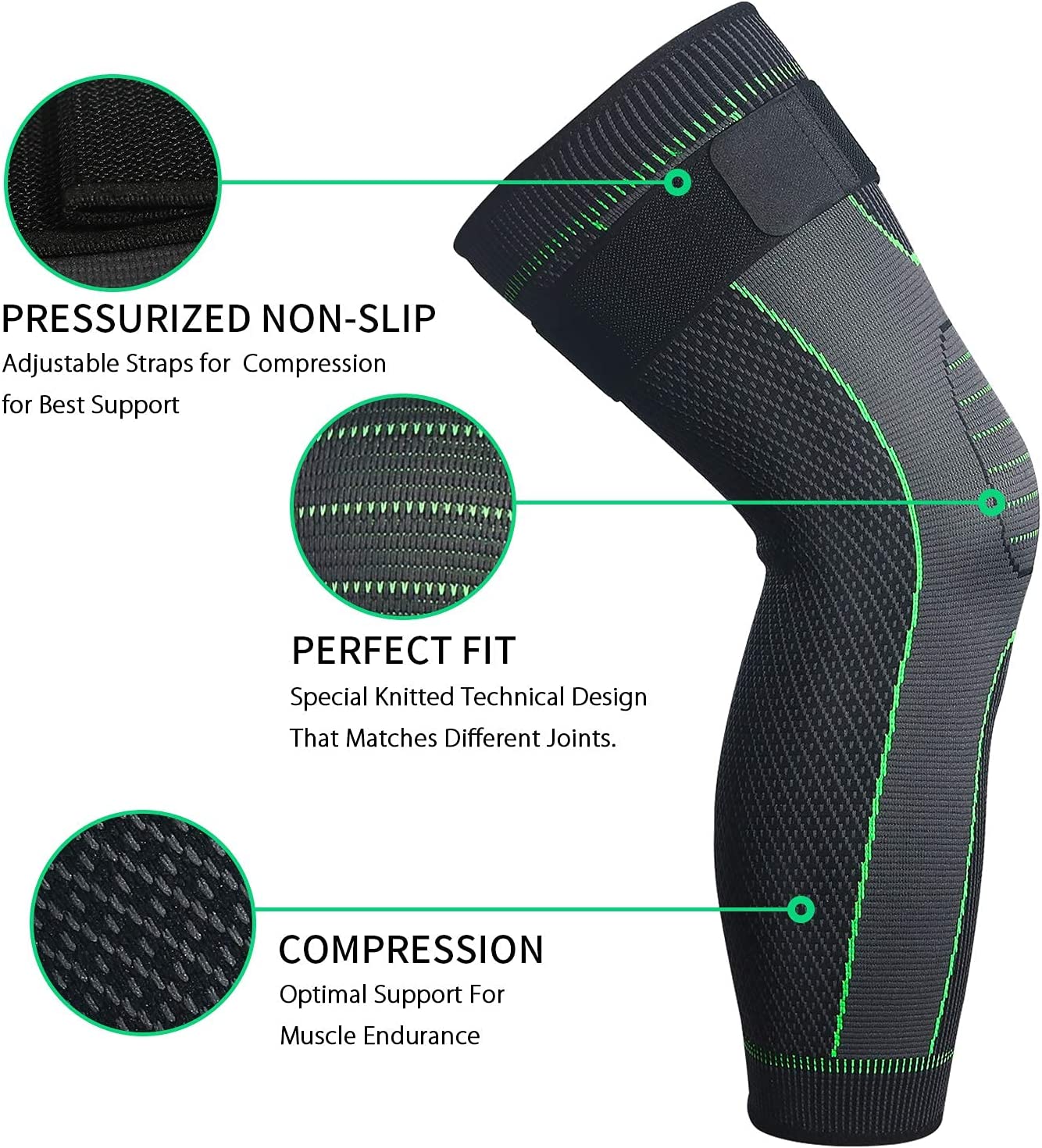 (🌲Early Christmas Sale- SAVE 48% OFF)Tourmaline Acupressure Self-heating Knee Sleeve(buy 2 get free shipping)