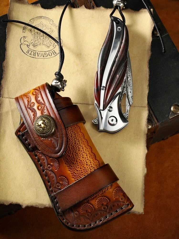 Purely Handmade VG-10 Damascus Folding Knife | EDC Camping Tool