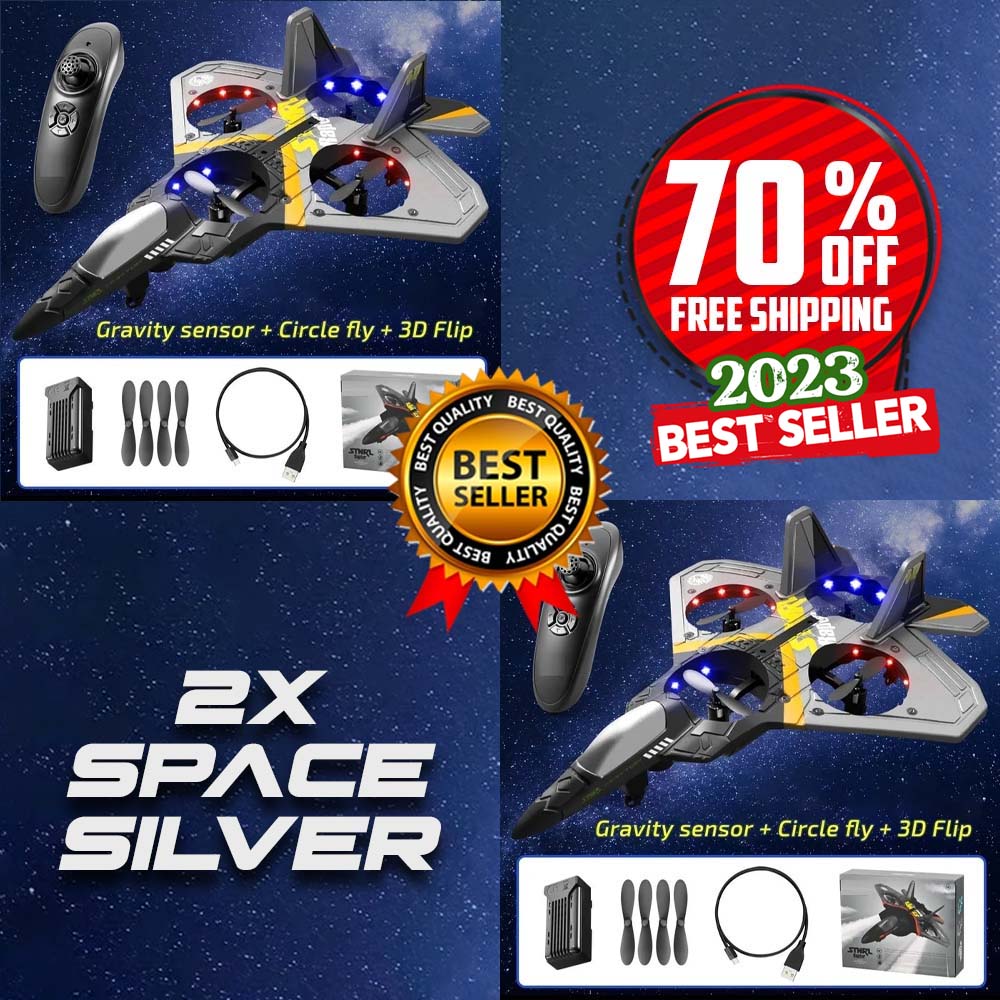 (🎄Christmas Hot Sale 70% OFF🎁) V17 Jet Fighter Stunt RC Airplane ✈️