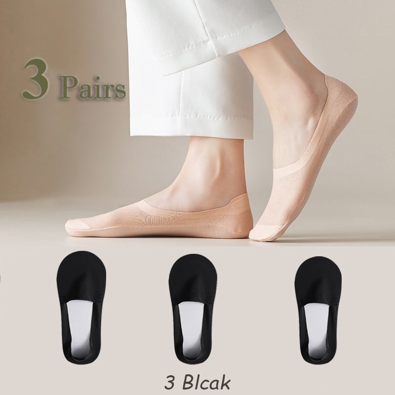 🔥BUY 3 SAVE 49%🔥Invisible Non-slip Ice Silk Socks & Never Fall Off