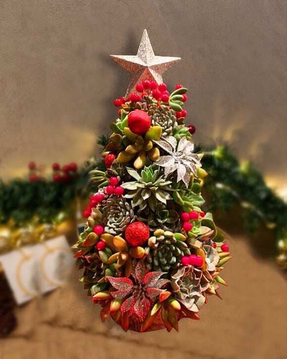 (🎁EARLY CHRISTMAS SALE - 50% OFF) 🎄Handcrafted Succulent Art Tree, Buy 2 Free Shipping Only Today