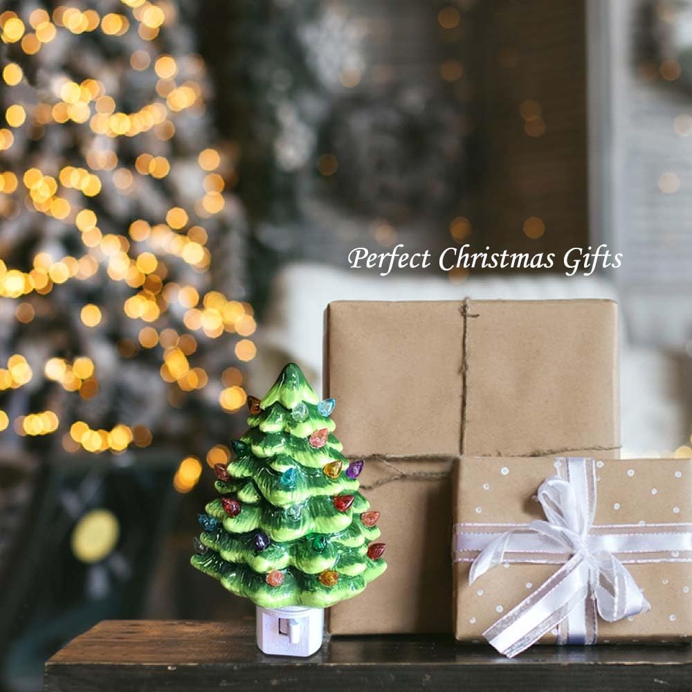 🔥Early Christmas 49% Rabatt🔥Weihnachtsbaum-Nachtlicht aus Keramik