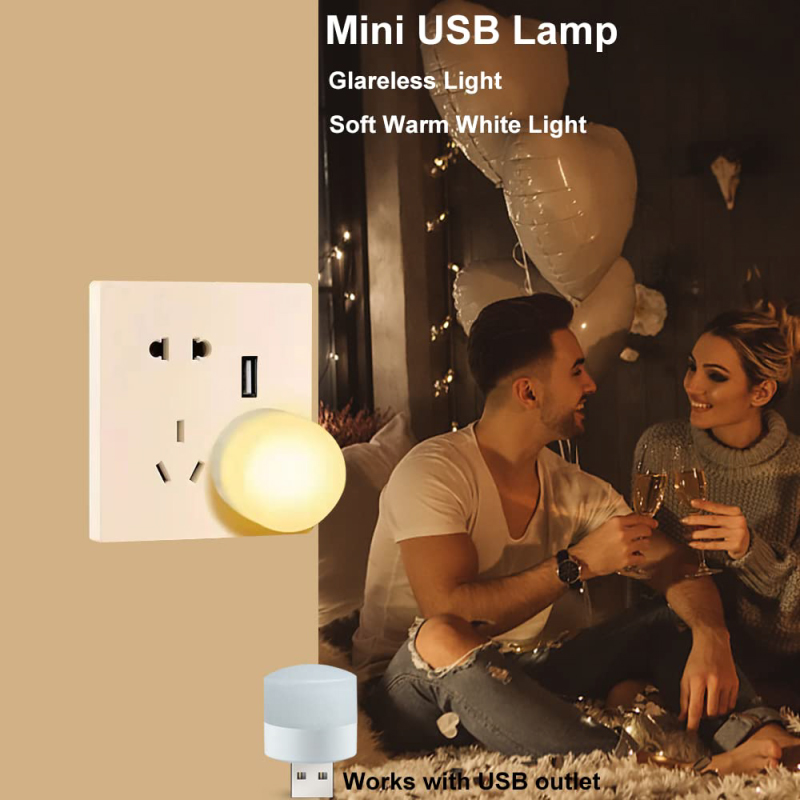 (Spring Hot Sale- 48% OFF) Mini USB Night Light(3 PCS) - 🔥Buy 2 Sets Free Shipping