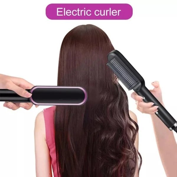 (🌲Early Christmas Sale- 50% OFF) New Hair Straightener Brush🔥BUY 2 FREE SHIPPING🔥