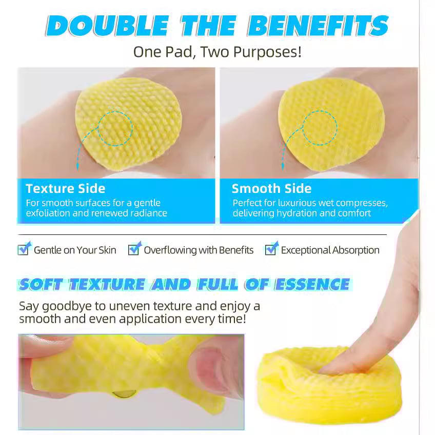 ✨ Turmeric Cleansing Exfoliating Pads Facial Cleansing Skincare