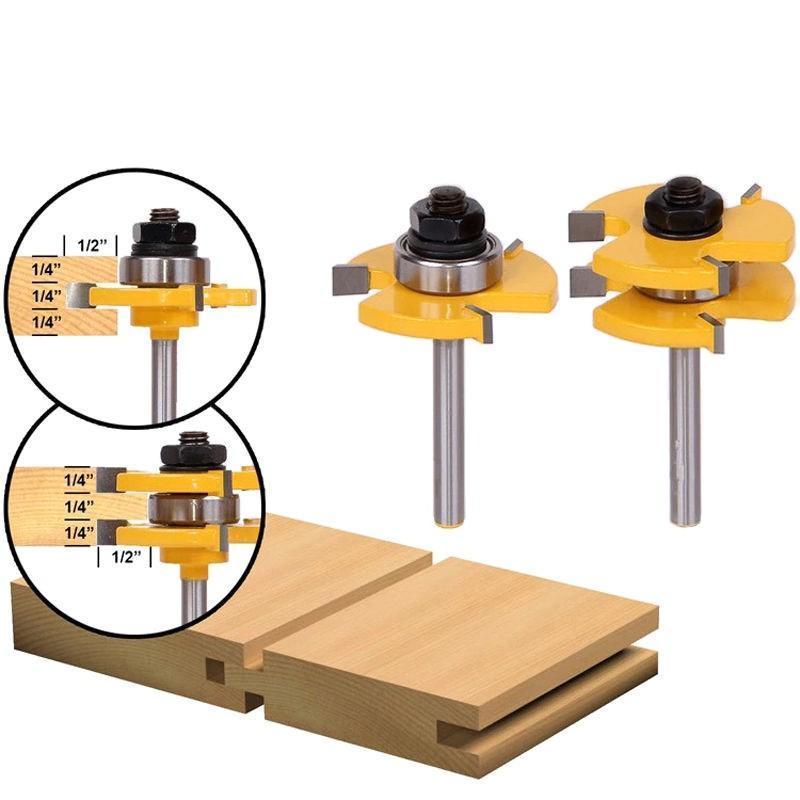 Tongue & Groove Router Bit-SET OF 2