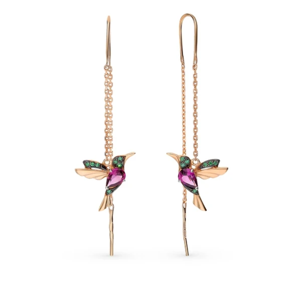 Early Christmas Hot Sale 48% OFF - Ladies Elegant Hummingbird Rhinestone Stud Earrings(Buy 2 get 10% OFF NOW)