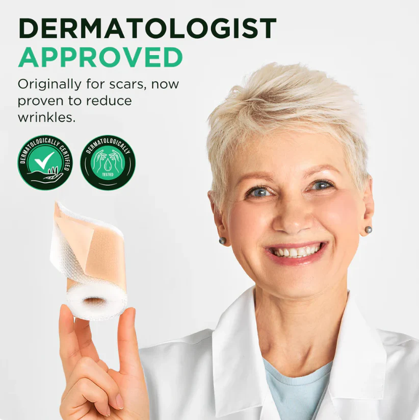 Dual Action Real Deep Collagen Sheets for both wrinkle smoothing and new or old scar fading