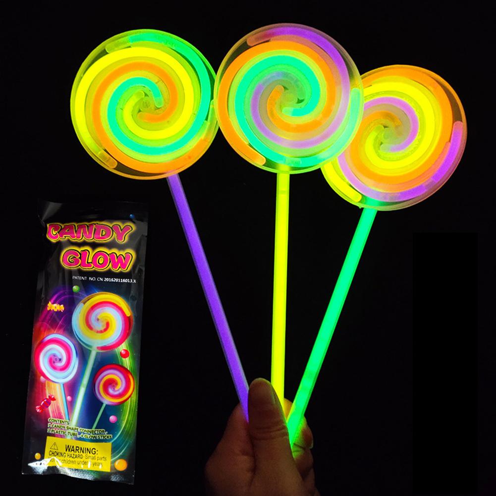 (🌲Early Christmas Sale- SAVE 48% OFF)Glow Stick Spinning Lollipop Wand