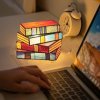 (🎄EARLY CHRISTMAS SALE - 50% OFF) 📚Stained Glass Stacked Books Lamp