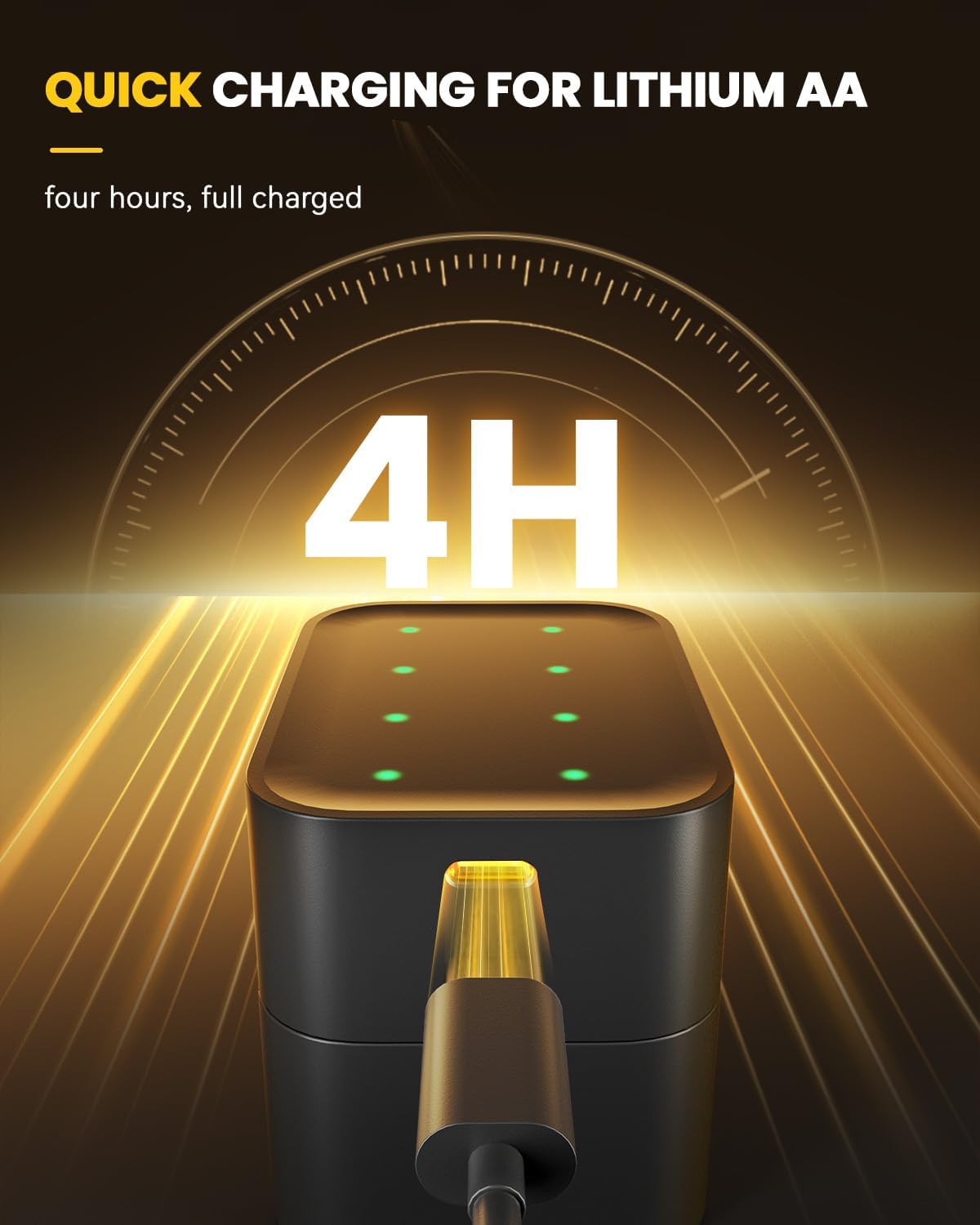 ⏰LAST DAY SALE 50% OFF🔋Rechargeable AA/AAA Lithium Batteries with Charger