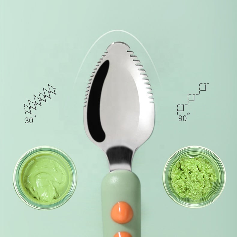 🎁TikTok Last Day Promotion -70% OFF🔥Baby Double Head Scraping Fruit Spoon