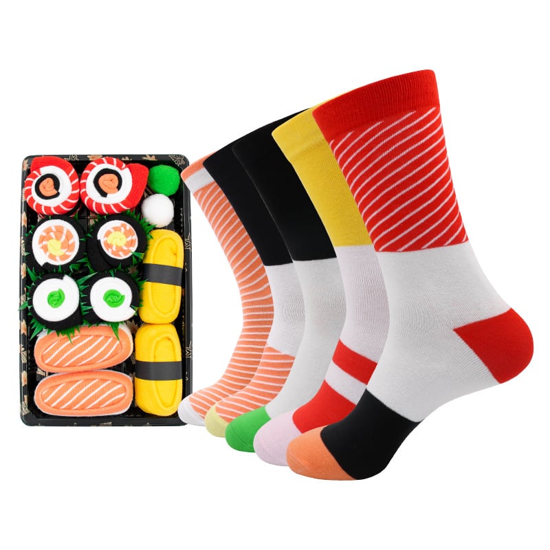 🍣Sushi Socks Box-The Perfect Gift for Sushi Lovers!