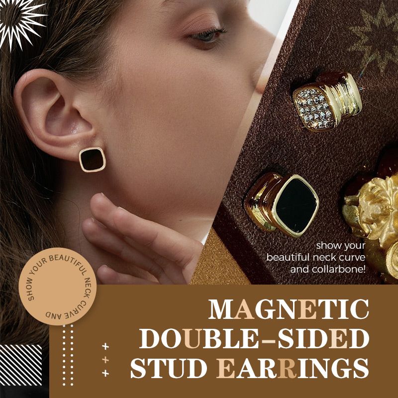 🔥49% OFF🔥Magnetic Diamond Double-sided Stud Earrings