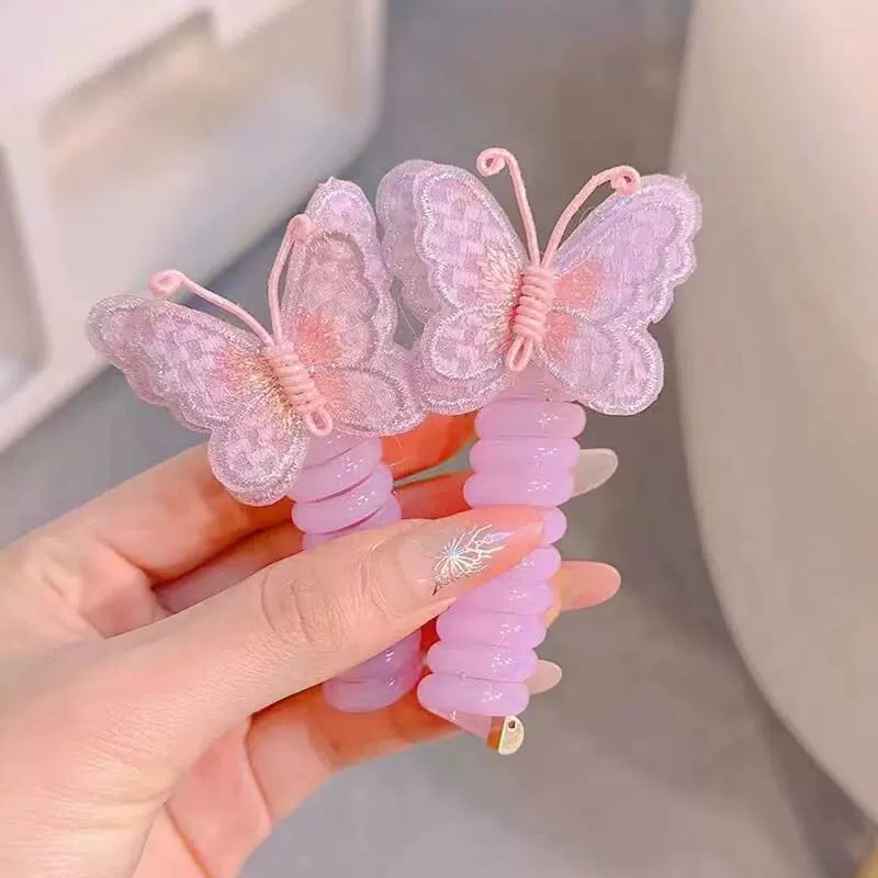 ⏰LAST DAY SALE 50% OFF🎀Butterfly Telephone Wire Hair Bands