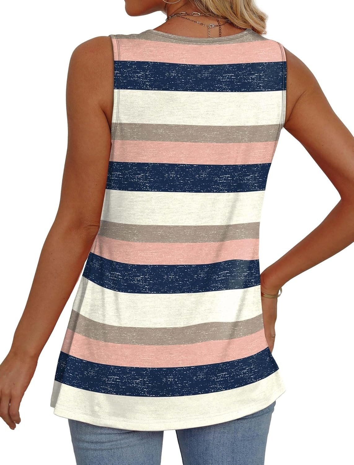 ⏰LAST DAY SALE 50% OFF💥Women Dressy Sleeveless V Neck Babydoll Tank Tops