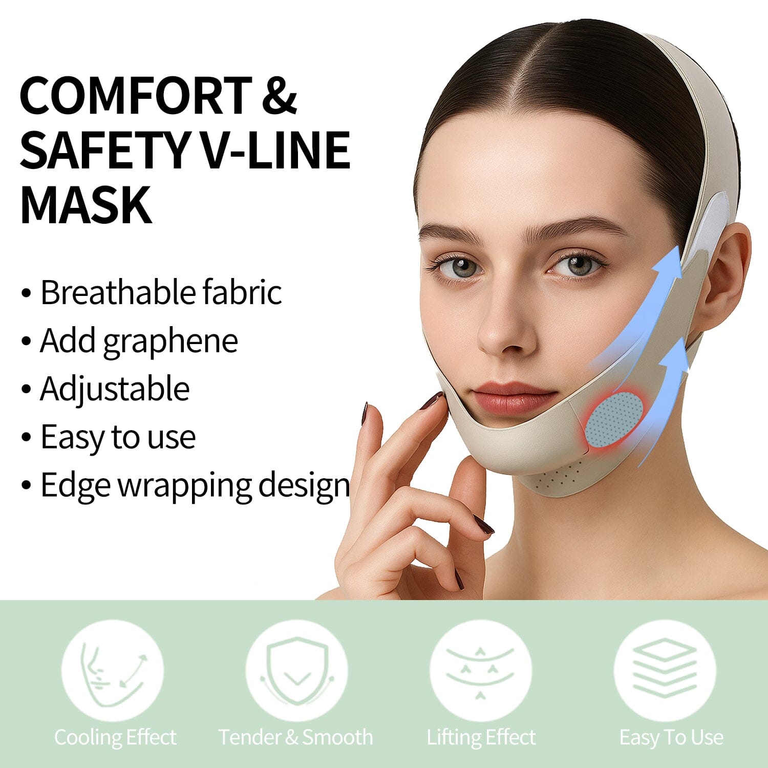 ⏰LAST DAY SALE 50% OFF💥Reusable V-Shaped Face Band