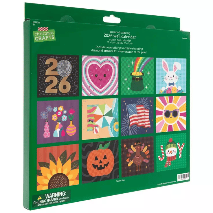 ⏰LAST DAY SALE 50% OFF📅2026 Wall Calendar Diamond Painting Kit