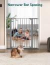 BABELIO New Version Baby Gate with Cat Door, 29.5-40