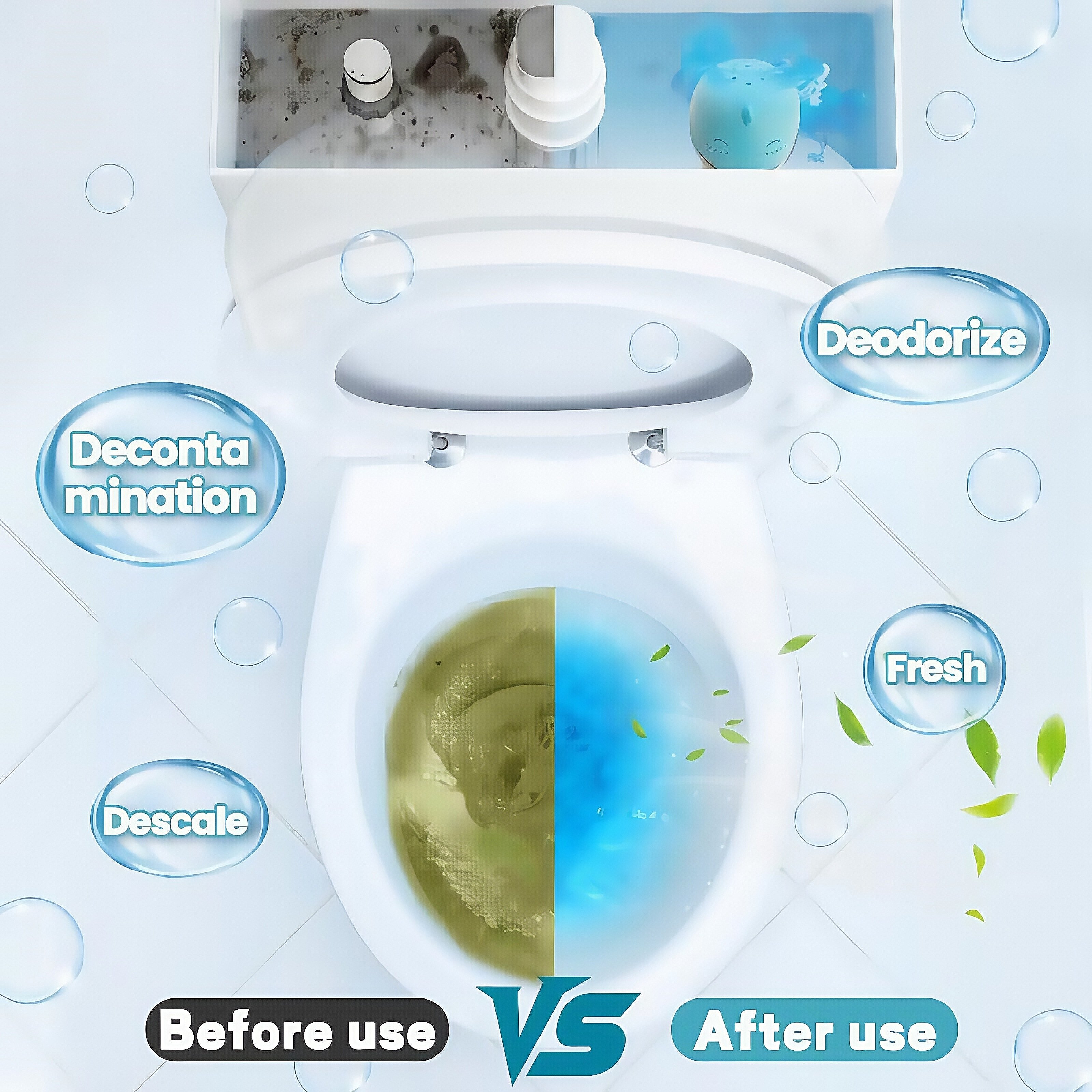 💥LAST DAY SALE 50% OFF💥Toilet Cleaner & Toilet Deodorizer Wonder