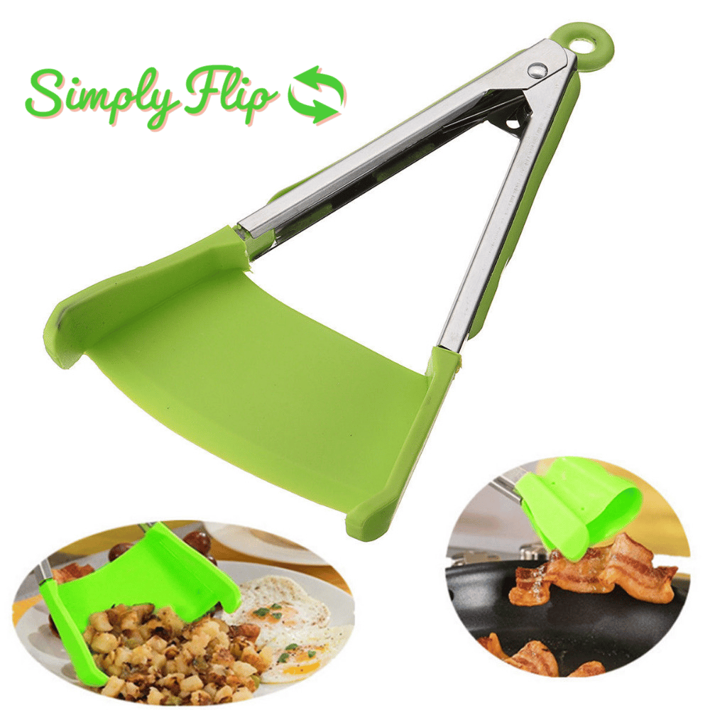 (🌲Hot Sale- SAVE 48% OFF) 2 in 1 Kitchen Flip Turn Spatula and Tongs