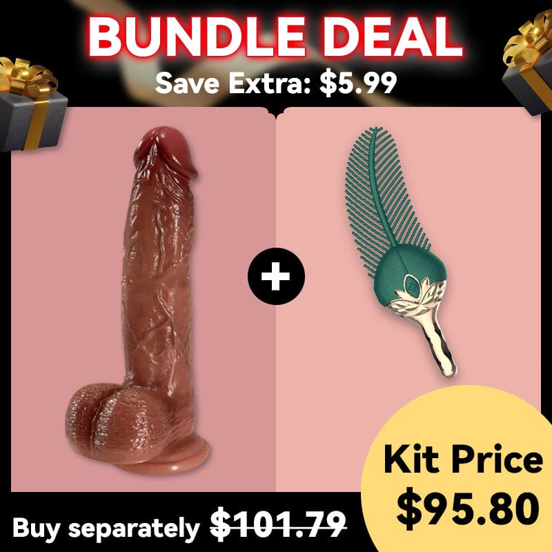 9 Vibrating 3 Telescoping Swing Realistic Dildo Vibrator 8.86 Inch
