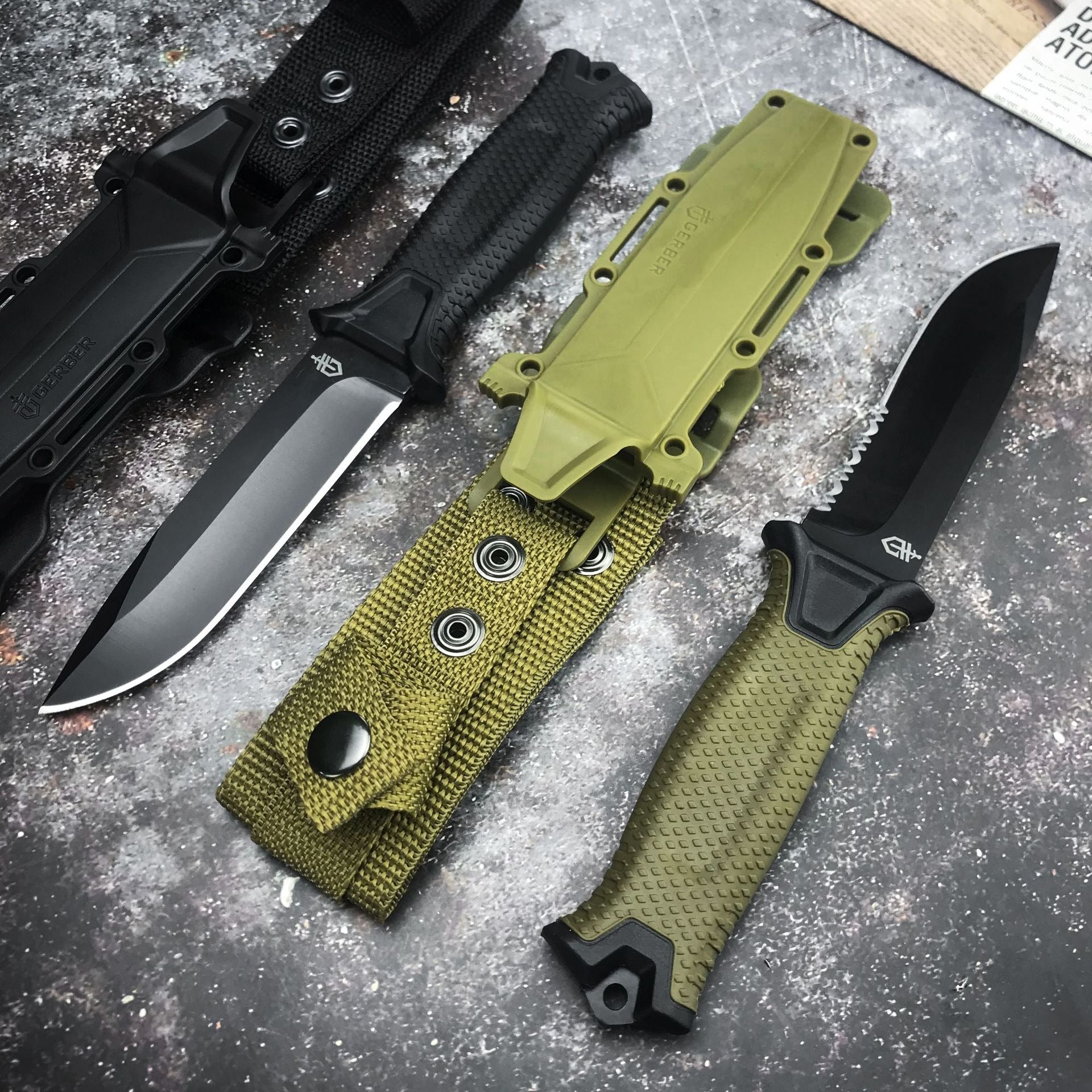 ⚔️ Outdoor Tactical Knife – High-Rigidity Survival & Utility Blade