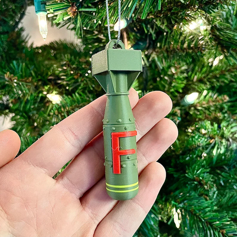 😆F Bomb Christmas Ornament | Funny Christmas Gift