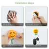 🌻Smiling Sunflower Wall Hook – Easy Wall Storage Hack for Key