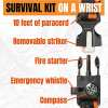 Emergency Paracord Bracelets- Best Wilderness Survival-Kit for Camping