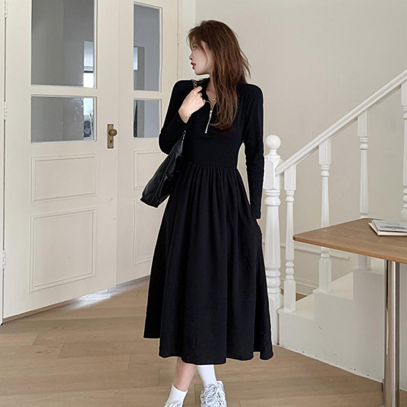 🔥Last Day Sale - 50% OFF🎁Women's Black Long Sleeve Dress