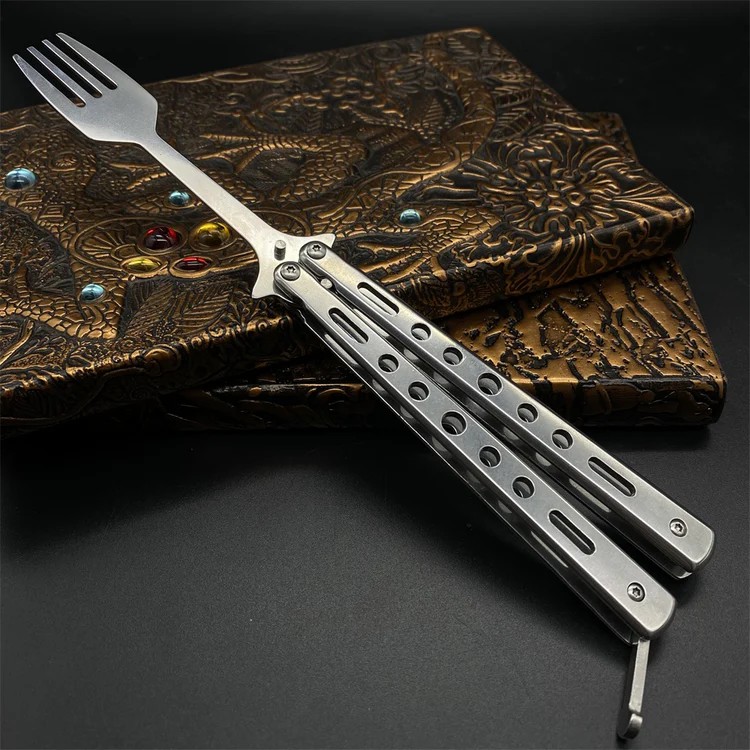 Last Day 49% OFF🦋Butterfly-Style Folding Spoon & Fork
