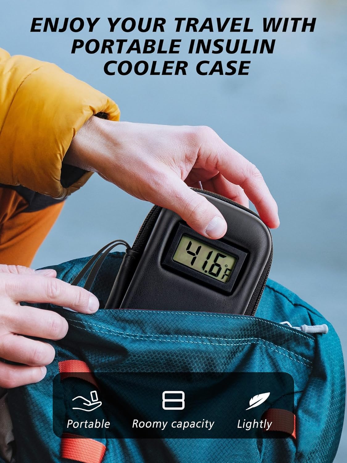 🎁TikTok Last Day Sale - 70% OFF🔥Insulin Cooler Travel Case with Temperature Display