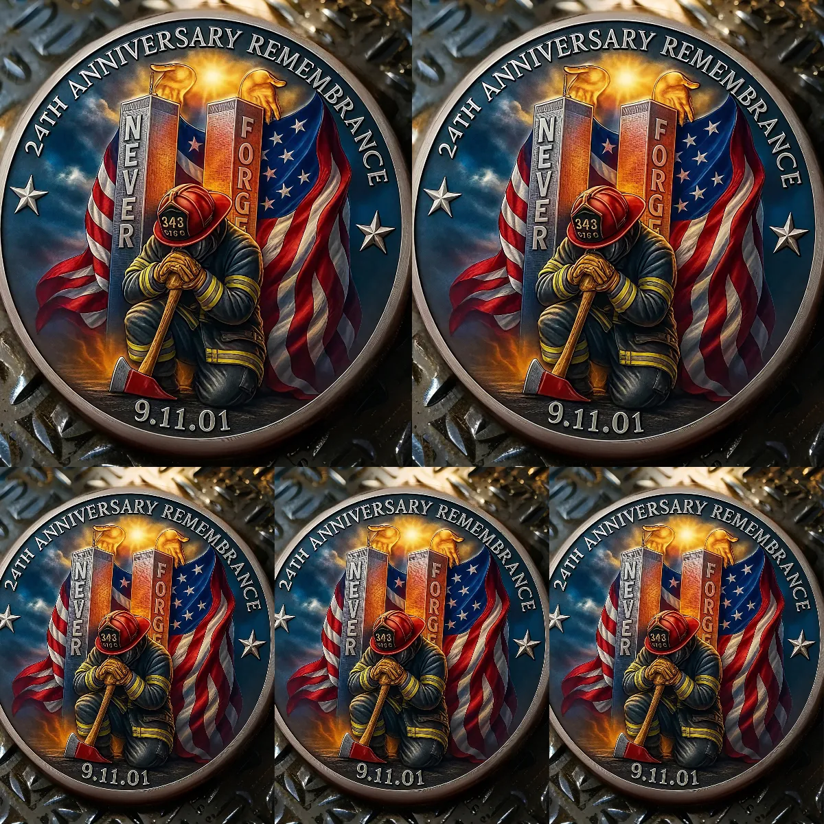 🕯️🙏9/11 Remembrance Coin – 24th Anniversary Tribute Edition