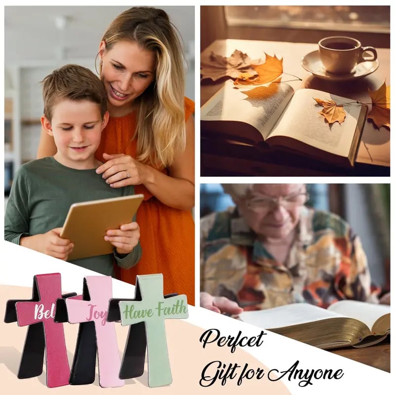 🔥Last Day 50% OFF - 📖Magnetic Cross Bookmarks Gifts for Bible Study, Readers, Teachers, Students