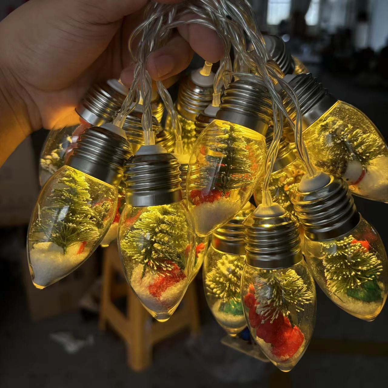 🎄Christmas Vintage Decor String Light - 1Meter-6 Led Bulbs String Lights