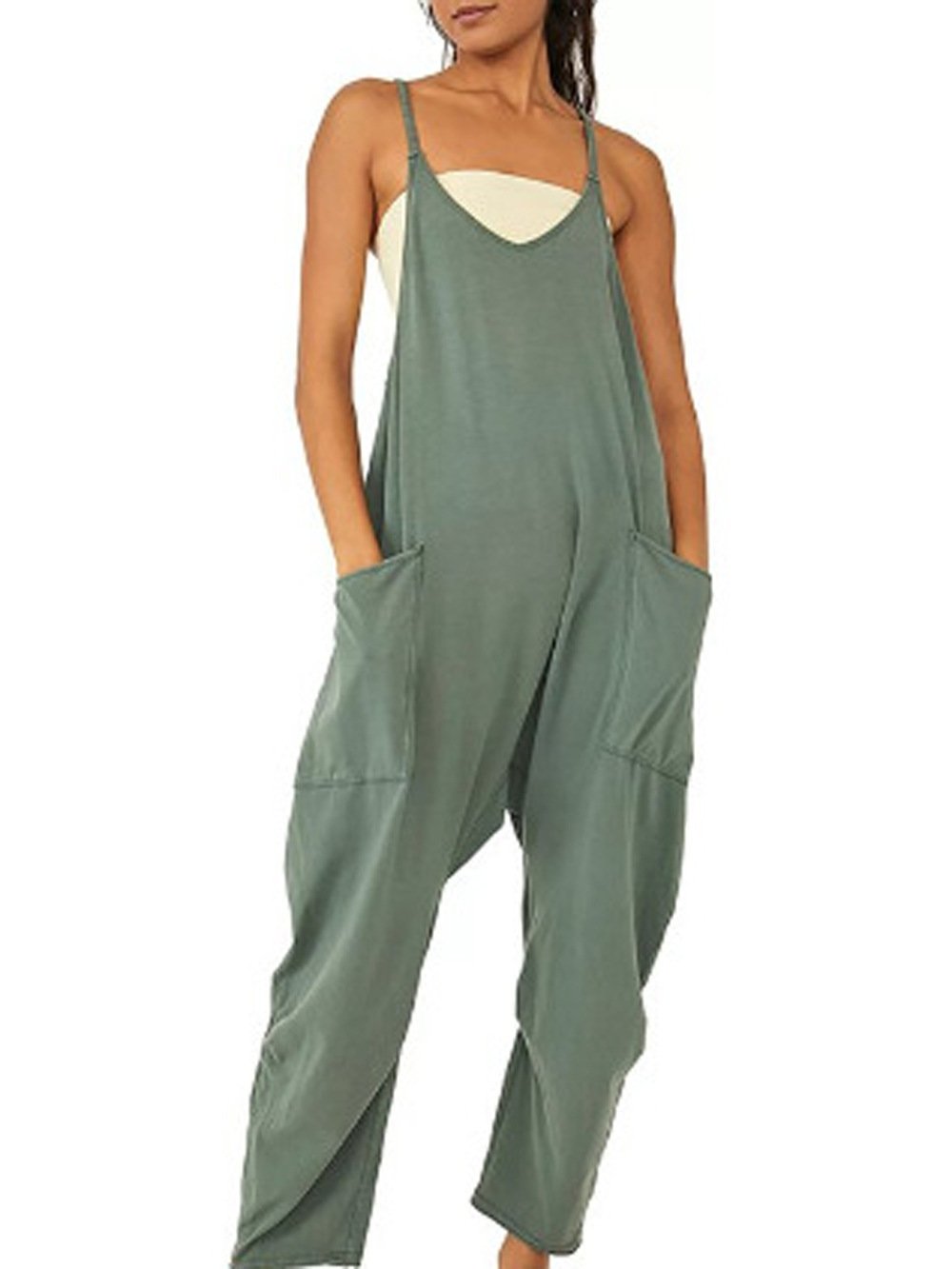 🔥Wide Leg Jumpsuit with Pockets (Buy 2 Free Shipping)