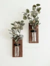 Vintage Wood Wall Sconces for Rustic Farmhouse Decor