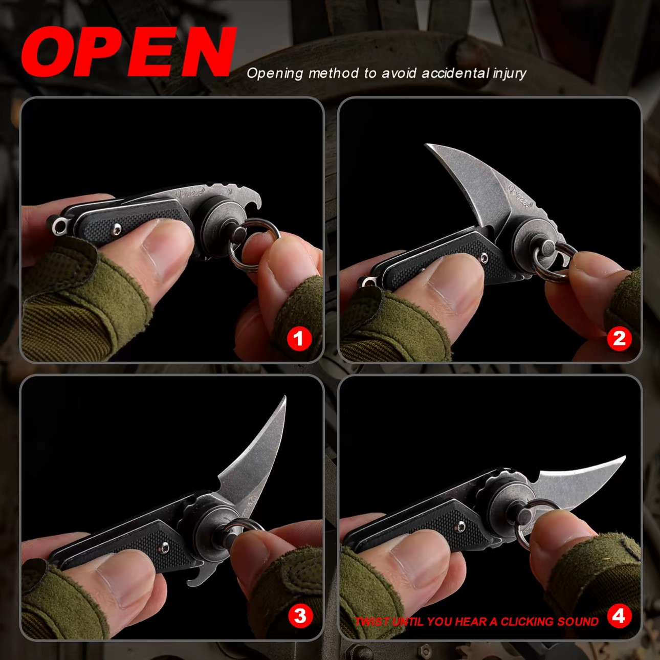 Pterosaur EDC portable high hardness knife