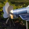 Handmade Windmill Aircraft Garden Decoration