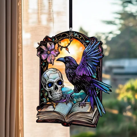 🎃Haunted Elegance: Handcrafted Halloween Suncatcher Collection