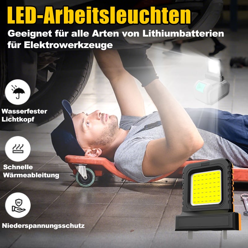 🔥Hochhelligkeit-Flutlicht - für alle Akkus von Elektrowerkzeugen