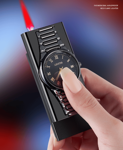 Creative Metal Quartz Lighter Watch | Men's Gift