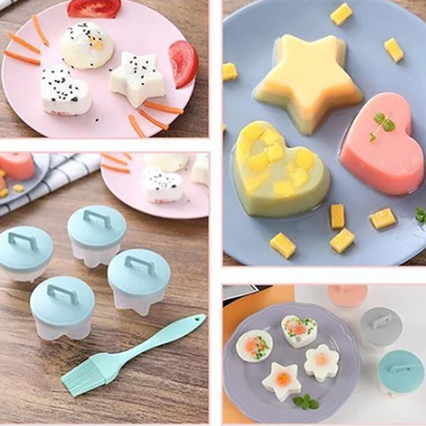 (💗Mother's Day Gift-40% OFF) Cute Silicone Egg Cooker Set(BUY 2 SETS FREE SHIPPING NOW)