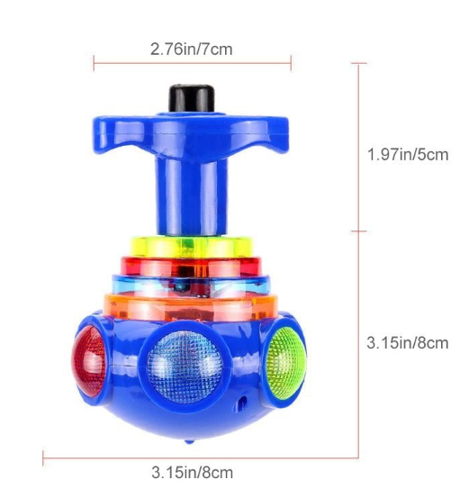 🎁Music Flashing Spinners Toy with Launcher Best Christmas Gift for Kids