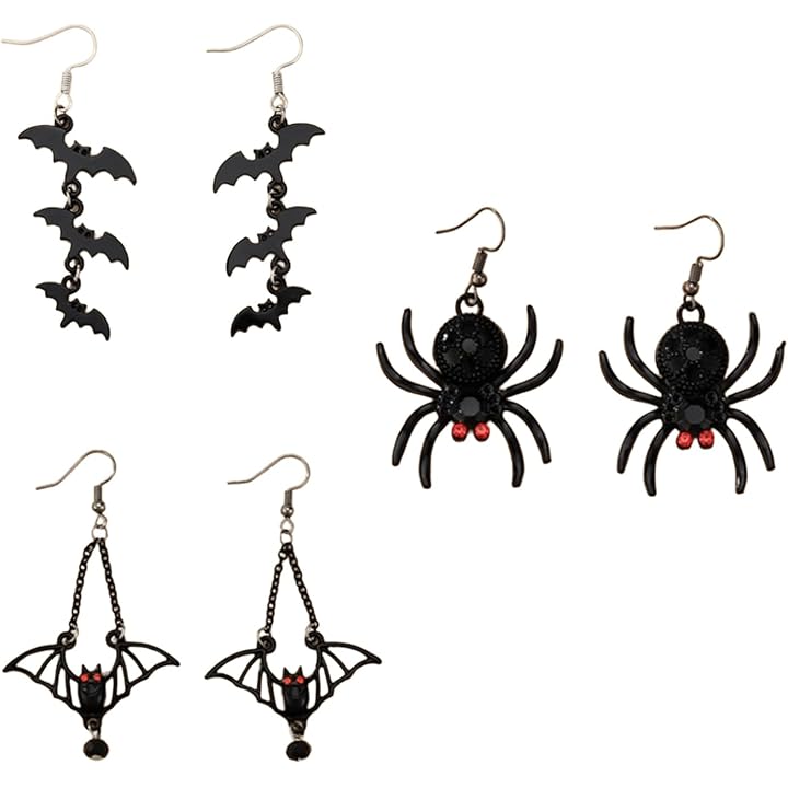 🦇🖤Triple Bat Drop Earrings(🔥Only $8.3 a piece in the set)